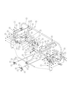 Control Assembly Diagram and Parts List for M60-KHEFI 53AB5HEX750-28-HP Cub Cadet Lawn Tractor